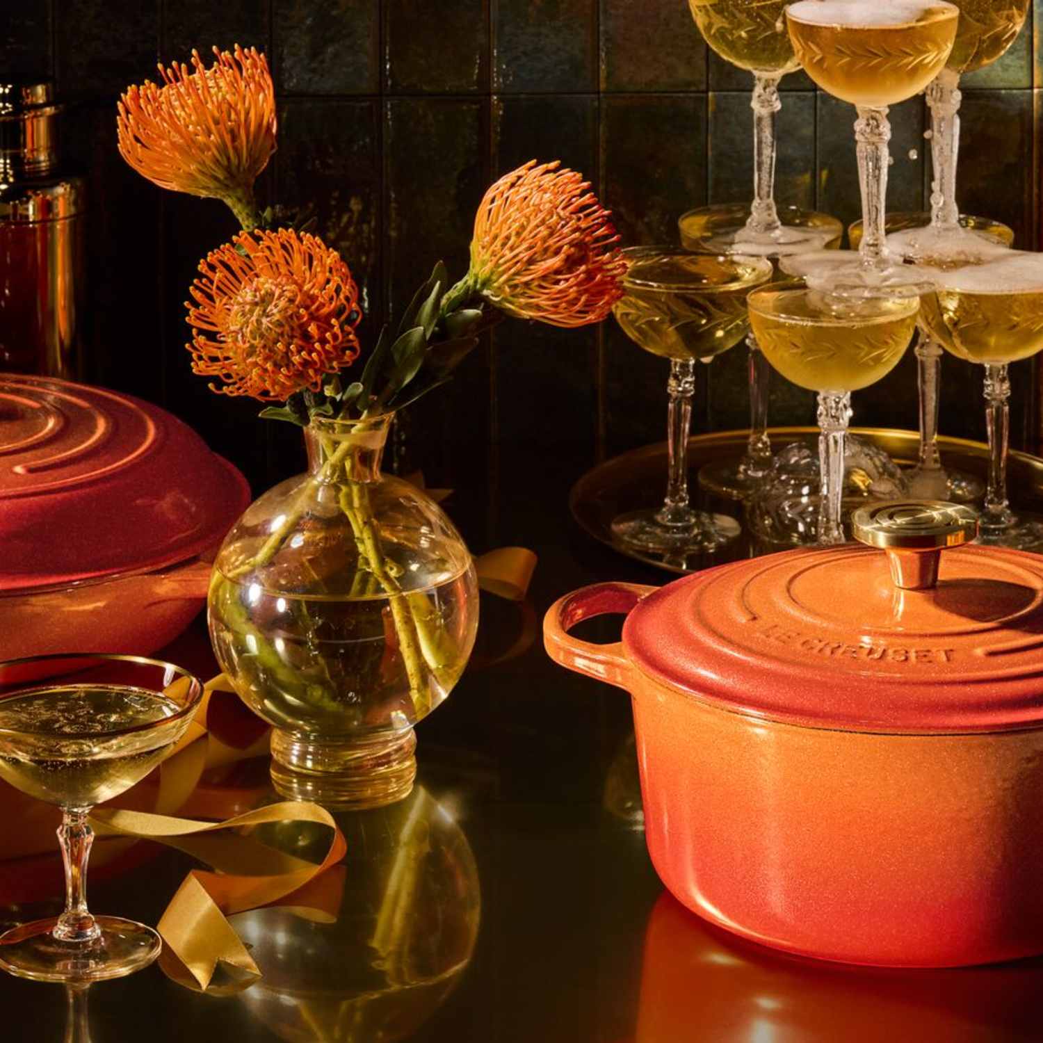 人気ランキング Launched Just Creuset Le a 100th Their for Color New Fiery 置物